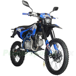 X-PRO Storm DLX 150 Dirt Bike with All Lights, 4-Speed Manual Transmission, Electric/Kick Start, Big 19"/16" Tires!