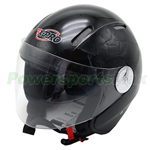 X-PRO<sup>®</sup> Open Face Motorcycle Helmet, Adult Helmet, DOT Approved, ECE R2205 Standard Helmet - Black, Free Shipping!