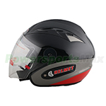X-PRO<sup>®</sup> Black Open Face Motorcycle Helmet, Adult Helmet, DOT Approved Helmet - Black Free Shipping!
