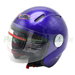 X-PRO<sup>®</sup> Open Face Motorcycle Helmet, Adult Helmet, DOT Approved, ECE R2205 Standard Helmet - Blue, Free Shipping!