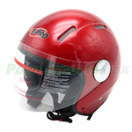 X-PRO<sup>®</sup> Open Face Motorcycle Helmet, Adult Helmet, DOT Approved, ECE R2205 Standard Helmet - Red, Free Shipping!