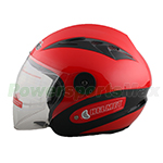 X-PRO<sup>®</sup> Red Open Face Motorcycle Helmet, Adult Helmet, DOT Approved Helmet - Red Free Shipping!