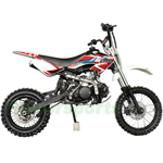 X-PRO Bolt 125cc Dirt Bike with 4-speed Semi-Automatic Transmission, Kick Start! 14"/12" Tires! Zongshen Brand Engine!