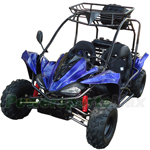 GK-W010 125cc Go Kart with 3-Speed Semi-Automatic Transmission w/Reverse! Disc Brakes, Big 19"/18" Wheels!