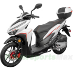 MC-G043 200cc EFI Electronic Fuel Injection Scooter with 14" Alloy Wheels, LED Lights, Digital Speedometer!