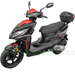 MC-G044 200cc EFI Electronic Fuel Injection Scooter with 12" Alloy Wheels, LED Lights!