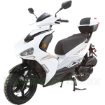 MC-G050 150cc Moped Scooter with CVT Automatic! 12" Wheels with USB Connection! Rear Trunk!