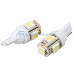 5-SMD LED Interiior Dome Lights Pair - White