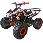 X-PRO 125cc ATV with Automatic Transmission w/Reverse, LED Headlights, Big 19"/18" Tires!