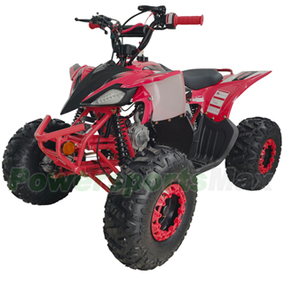 X-PRO 125cc ATV with Automatic Transmission w/Reverse Big 19/18Tires! Remote Control Blue, Factory Package LED Headlights 