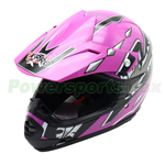 X-PRO<sup>®</sup> Youth Motocross Off Road Cross Helmet, DOT Approved AS/NZS 1698, ECE R2205 Helmet - Pink, Free Shipping