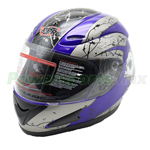 X-PRO<sup>®</sup> Motorcycle Full Face Helmet, DOT Approved ECE R2205 Adult Helmet - Blue, Free Shipping!