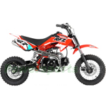 DB-G019 110cc Dirt Bike with 4-Speed Semi-Automatic Transmission, Kick Start! 12"/10" Tires!