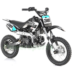 DB-G041 110cc Dirt Bike with Fully Automatic Transmission, Electric Start! 14"/12" Tires!