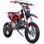 X-PRO Storm 125cc Dirt Bike with 4-Speed Semi-Automatic Transmission, Kick Start, Big 14"/12" Tires! Zongshen Brand Engine!