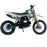 Fully Assembled and Tested! DB-W030 125cc Dirt Bike with Manual Transmission, Big 17"/14" Tires! Kick Start! Disc Brakes!