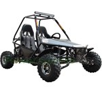 GK-G014 200 Go Kart with Automatic Transmission w/Reverse! Roof LED Light Bar and LED Headlights, Big 19/18" Aluminum Tires!