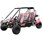 Free Shipping! GK-M36 200cc 4-Seat Go Kart with Automatic Transmission w/Reverse, Big 20"/21" Wheels, LED Headlight!