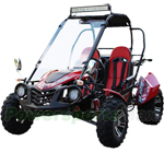 Free Shipping! GK-M37 200cc Go Kart with Automatic Transmission w/Reverse, Big 20"/21" Alloy Wheels, LED Light Bar!