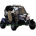 Free Shipping! TrailMaster Cheetah 200X Go Kart with Automatic Transmission w/Reverse, with Windshield and LED Light Bar! Big 22" Aluminum Wheels!