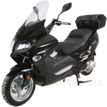 MC-G033 250cc Scooter With Windshield and Trunk, Electric/Kick Start!
