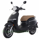 MC-M04 50cc Moped Scooter with Retro Stylish Design and USB Charger, 12" Wheels, Electric/Kick Start! Free Shipping!