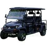 Free Shipping! UV-M33 72V Golf Cart Style Utility Vehicle! Shaft Drive, 6 seat, Rear seat flips over for storage, extended roof!