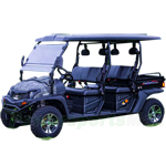 Free Shipping! UV-M34 72V Utility Vehicle with 200lb Dump Bed,  Shaft Drive, 4 seat, extended roof!