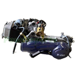GY6 150cc Scooter Short Case Engine 4 Stroke Air Cooled 743 Belt CVT Auto Transmission Electric Start Motor