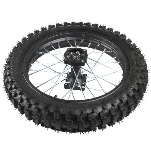 ZXTDR 70/100-17 Wheel Tire and Rim Inner Tube With 15mm Bearing Assembly For Dirt Pit Bike 