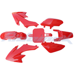 X-PRO<sup>®</sup> Plastic Body Kit HONDA CRF50, XR50 Style 50-125cc Pit Bikes, Dirt Bikes (Red)