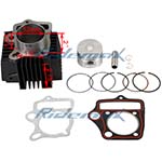 X-PRO<sup>®</sup> 52mm Cylinder Body Piston Pin Ring Gasket Assembly for 110cc ATVs & Dirt Bikes and Go Karts